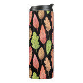 水彩紅葉：シームレスパターン タンブラー (回転左)