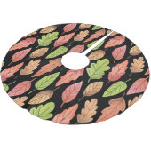 水彩紅葉：シームレスパターン ブラッシュドポリエステルツリースカート (アングル)