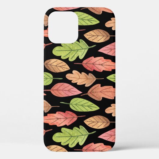 水彩紅葉：シームレスパターン Case-Mate iPhoneケース (裏面)