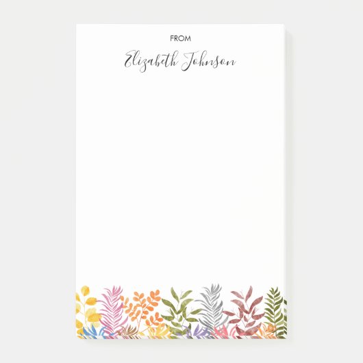 水彩紅葉 ポストイット (正面)