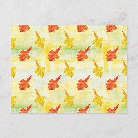 水彩紅葉 ポストカード (正面)