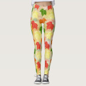 水彩紅葉 レギンス (正面)