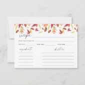 水彩紅葉-レシピカード (正面)