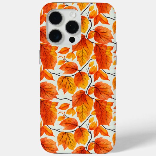 水彩紅葉-鮮やか秋の葉 Case-Mate iPhoneケース (裏面)