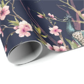 水彩紋様孔雀 ラッピングペーパー (ロールコーナー)