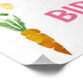 水彩納屋周囲の庭ファームをテーマにした誕生日ポスター ポスター (角)