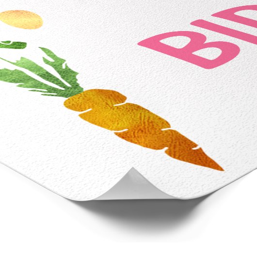 水彩納屋周囲の庭ファームをテーマにした誕生日ポスター ポスター (角)