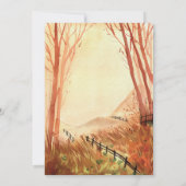 水彩納屋結婚式招待状 招待状 (裏面)