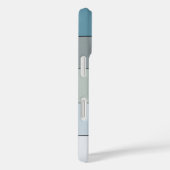 水彩紙にブルーとグレーのストライプ Case-Mate iPhoneケース (裏面 / 右)