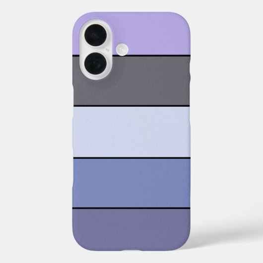 水彩紙に紫とグレーのストライプ Case-Mate iPhoneケース (裏面)