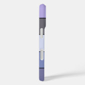 水彩紙に紫とグレーのストライプ Case-Mate iPhoneケース (裏面 / 右)