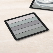 水彩紙に黒いストライプを付けたグレーグリーン