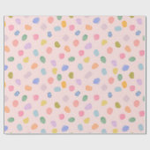 水彩紙のコンフェッティ ラッピングペーパー (フラット)