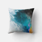 水彩紙の背景抽象芸術絵を描イル クッション (裏面)