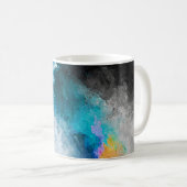 水彩紙の背景抽象芸術絵を描イル コーヒーマグカップ (正面右)
