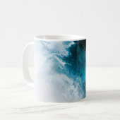 水彩紙の背景抽象芸術絵を描イル コーヒーマグカップ (正面左)