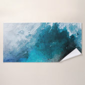 水彩紙の背景抽象芸術絵を描イル バスタオル (バスタオル)