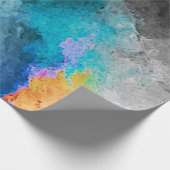 水彩紙の背景抽象芸術絵を描イル ラッピングペーパー (角)