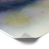 水彩紙吹雪爆発誕生日バーン ポスター (角)