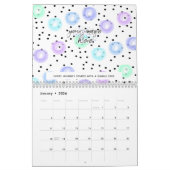 水彩紙吹雪 カレンダー (1月 2026)