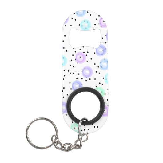 水彩紙吹雪 キーホルダー栓抜き (正面)