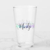 水彩紙吹雪 タンブラーグラス (正面)