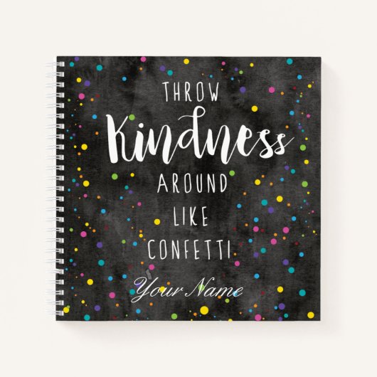 水彩紙吹雪 ノートブック (正面)