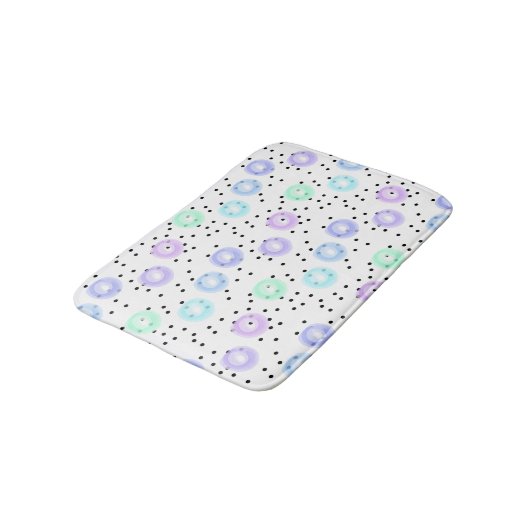 水彩紙吹雪 バスマット (アングル)