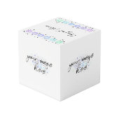 水彩紙吹雪 フォトキューブ (裏面アングル)