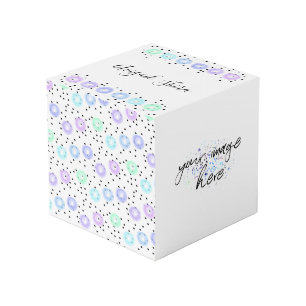 水彩紙吹雪 フォトキューブ