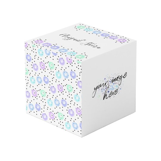 水彩紙吹雪 フォトキューブ (正面アングル)