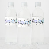 水彩紙吹雪 ペットボトルラベル (ボトル)