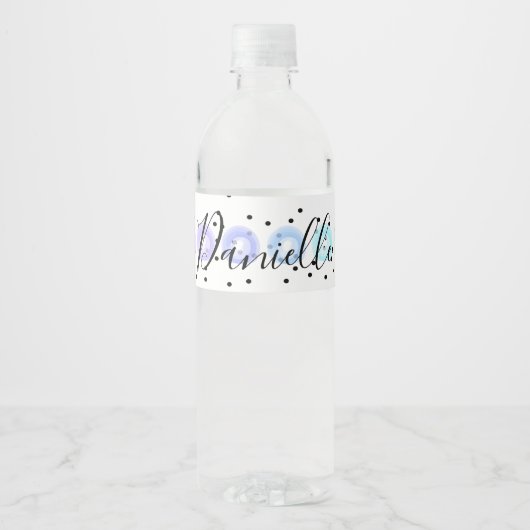 水彩紙吹雪 ペットボトルラベル (正面)