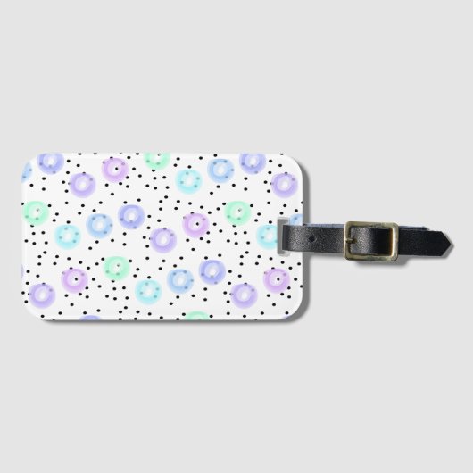 水彩紙吹雪 ラゲッジタグ (正面横)