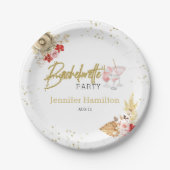 水彩紙皿 |  Bachelorette Boho        ペーパープレート (正面)