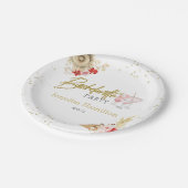 水彩紙皿 |  Bachelorette Boho        ペーパープレート (アングル)