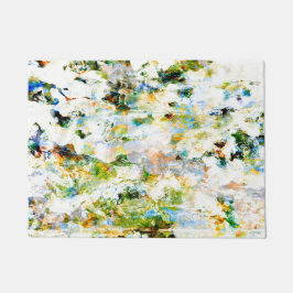 水彩素朴なグラフィックグランジデザインアート ドアマット