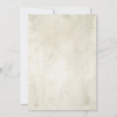 水彩素朴なヒマワリ婚約パーティ 招待状 (裏面)