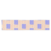 水彩素朴な米国アメリカ国旗のパターン ショートテーブルランナー (横)