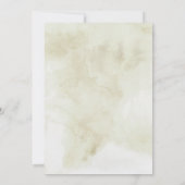 水彩素朴クリスマスリーフブライダルシャワー 招待状 (裏面)