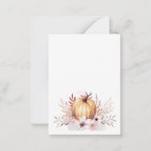 水彩素朴フローラカボチャ ノートカード (裏面)