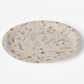 水彩素朴フローラビーモダン ペーパープレート (アングル)