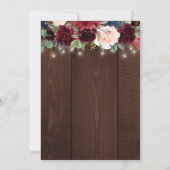 水彩素朴フローラ感謝祭 招待状 (裏面)