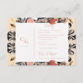 水彩素朴フローラ結婚詳細情報 エンクロージャーカード (正面)