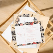 水彩素朴フローラ結婚詳細情報 エンクロージャーカード