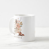 水彩素朴フローラA コーヒーマグカップ (正面左)