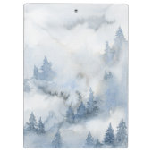 水彩素朴林パーソナライズされた名 クリップボード (裏面)