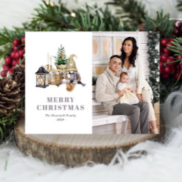 水彩素朴格言フォトホリデー葉書 シーズンポストカード