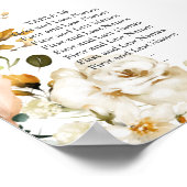 水彩素朴秋ガーデンフラワーポスター ポスター (角)