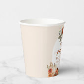 水彩素朴秋リトルカボチャ赤ちゃんシャワー 紙コップ (右)